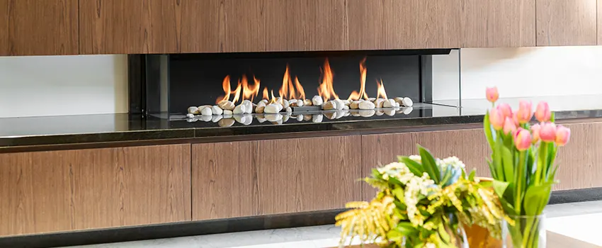 Double-height Fireplace Design Refurbishment in Malton, Ontario